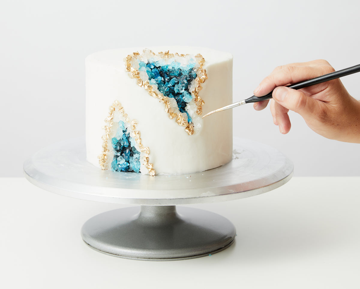 Blue Geode Cake The House Of Cakes